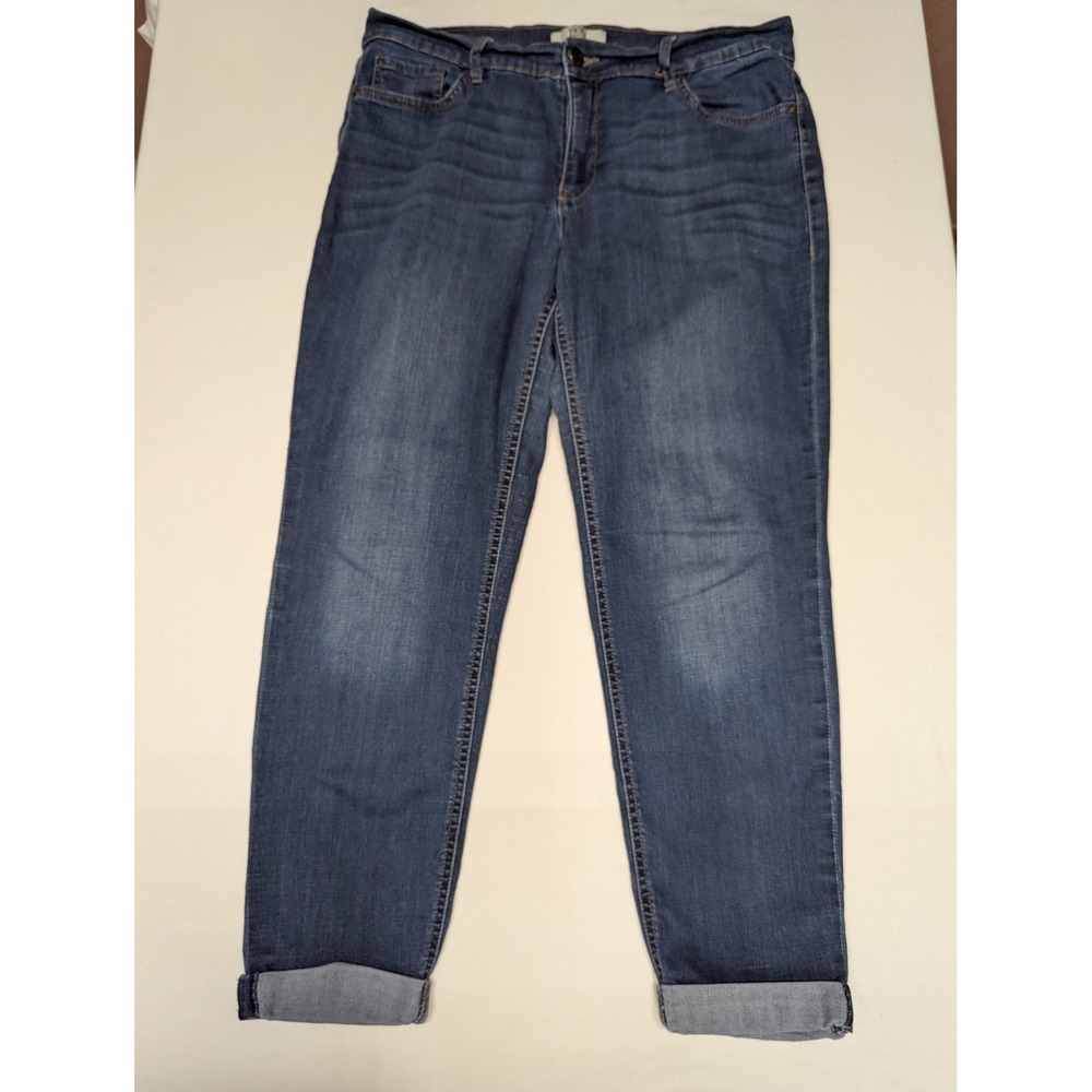 Vintage America Blues Weekend Crop Jeans Womens 8/29 Medium Wash Stretch Denim